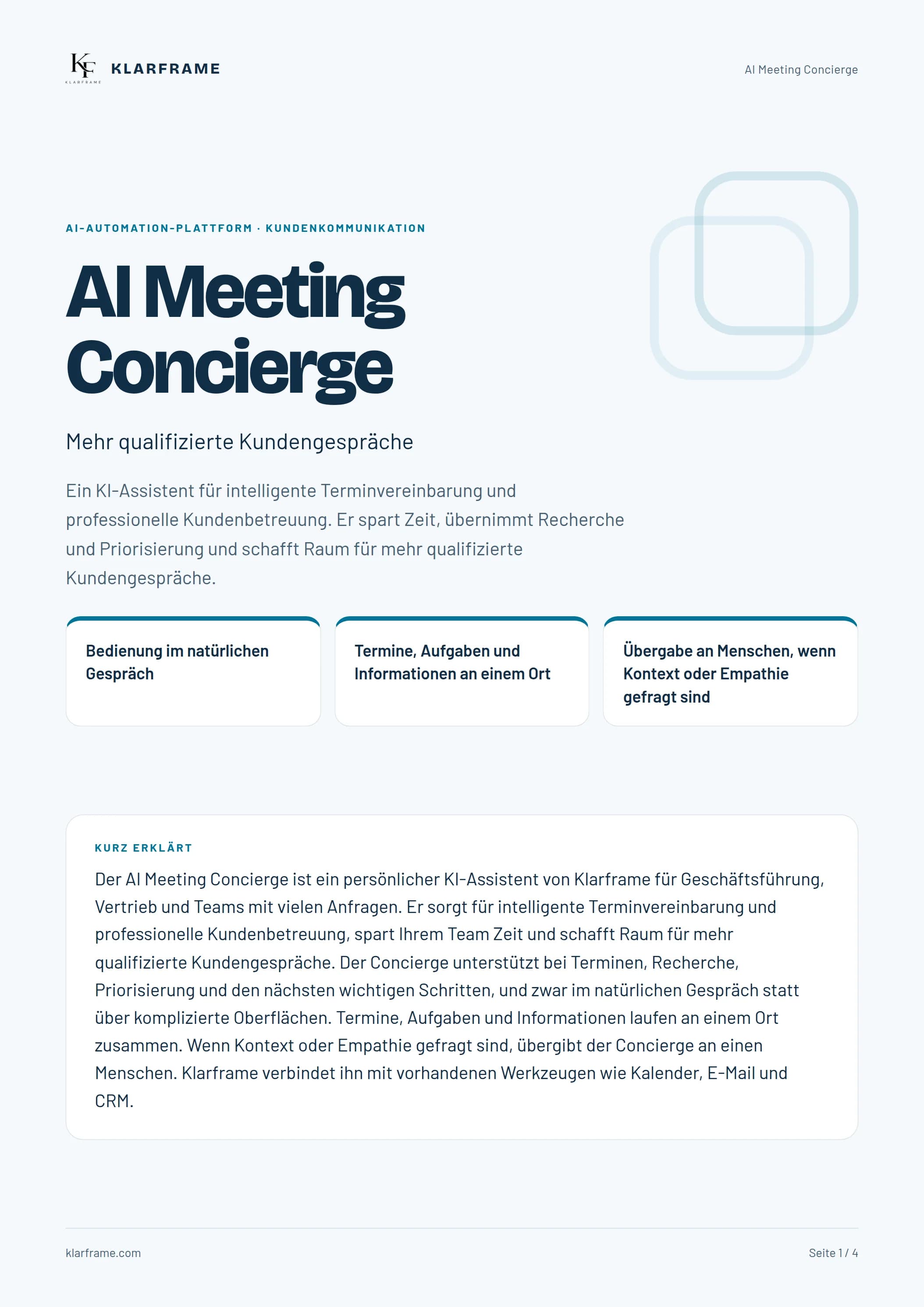 AI Meeting Concierge