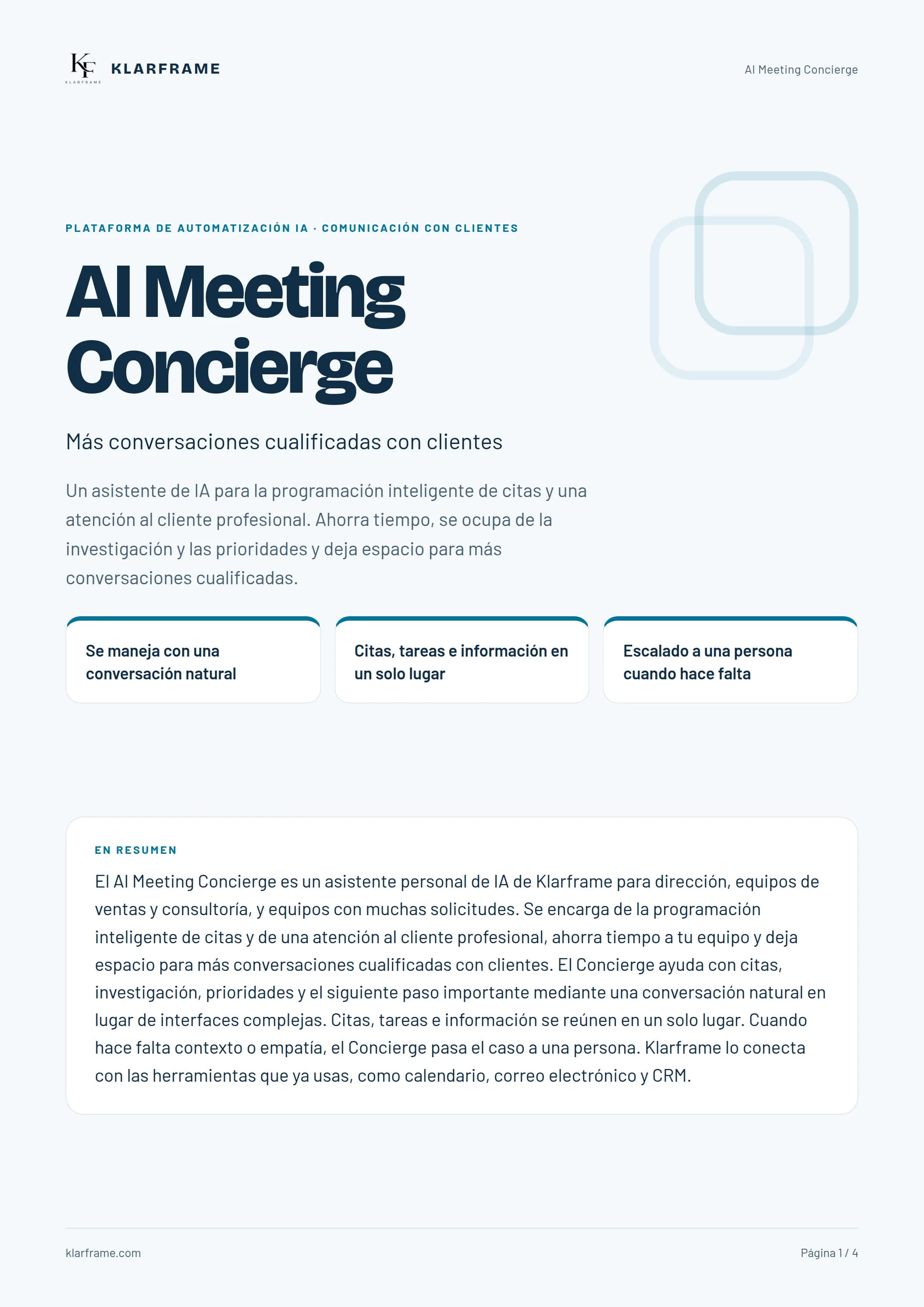 AI Meeting Concierge