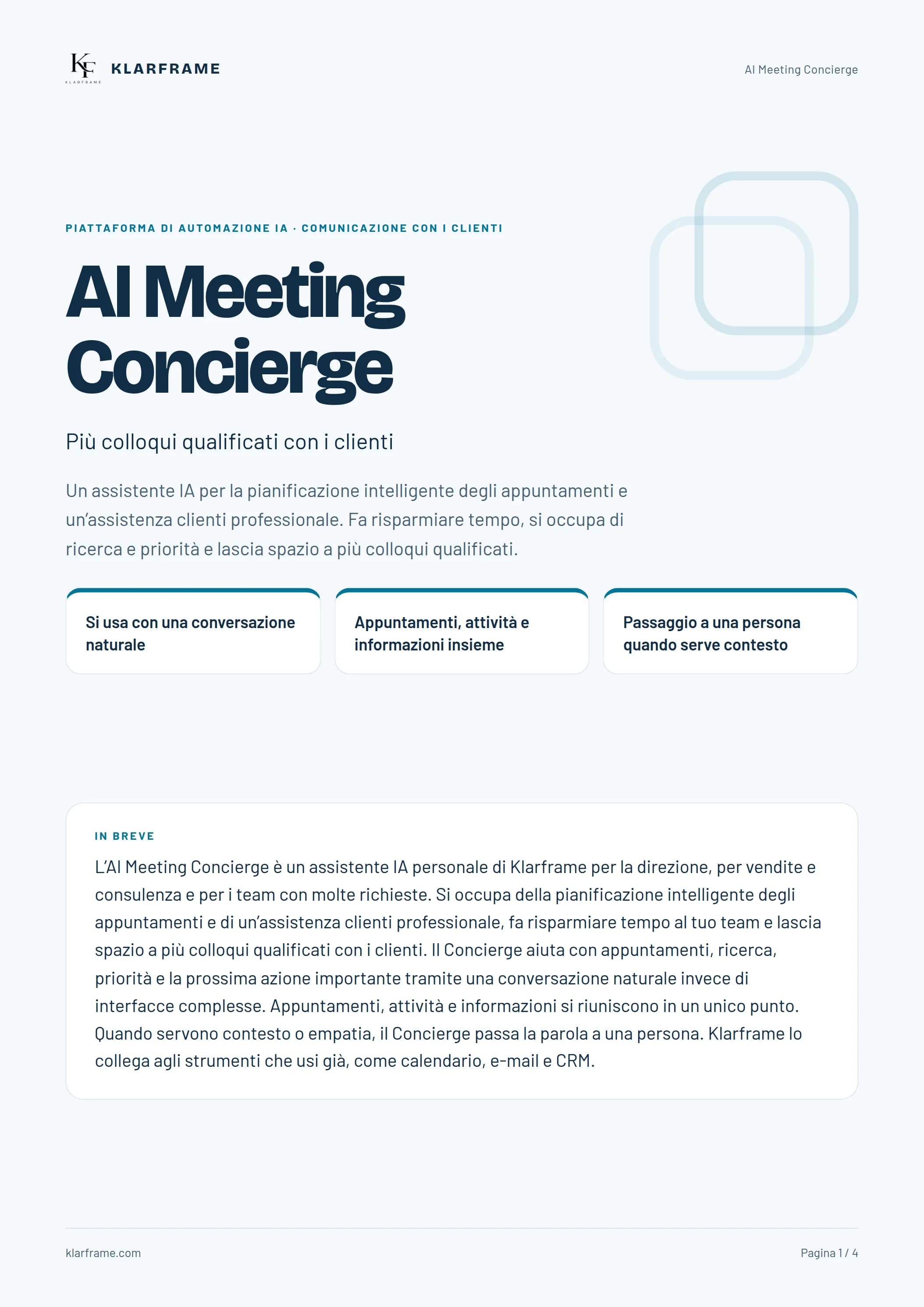 AI Meeting Concierge