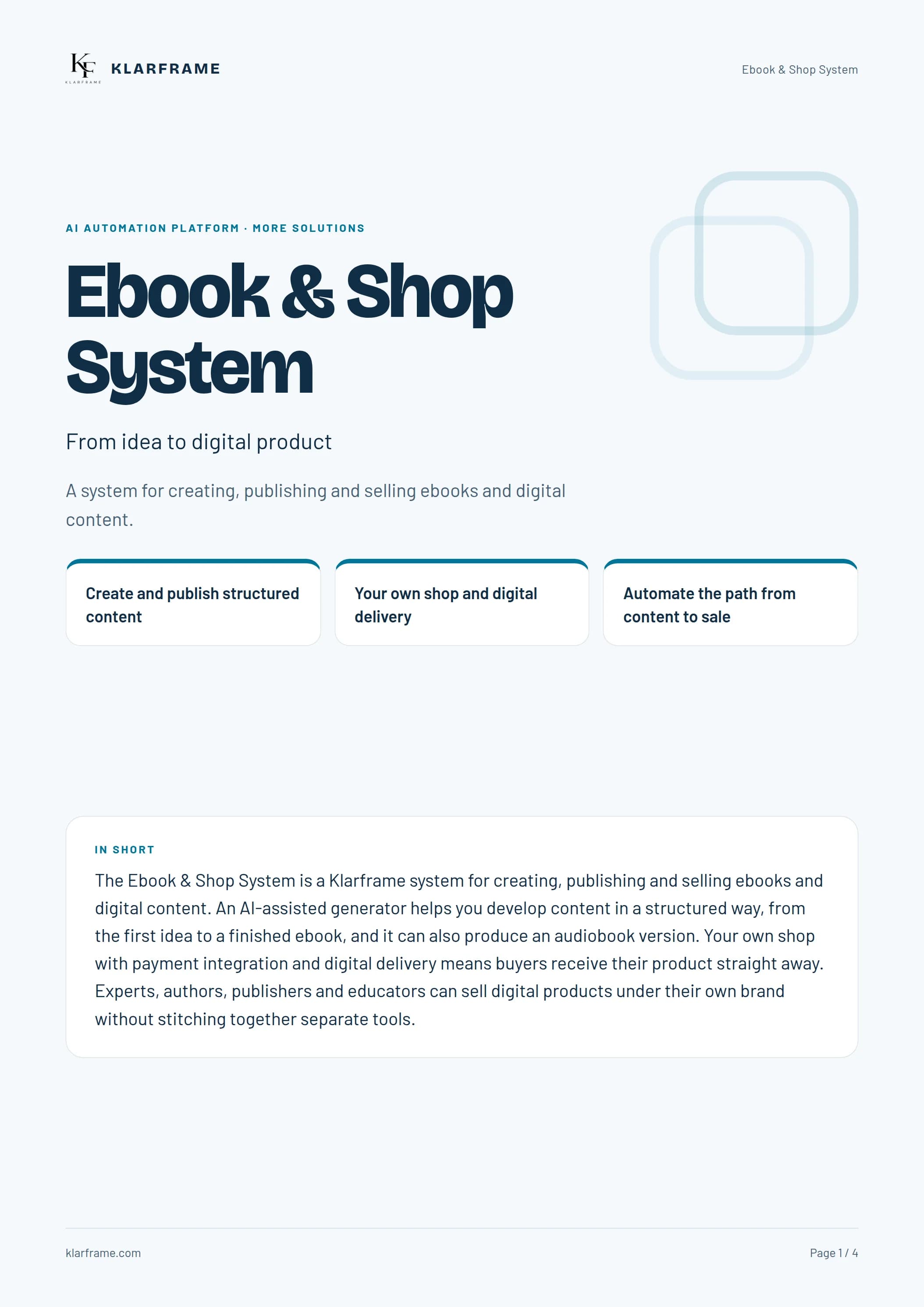 Ebook & Shop System