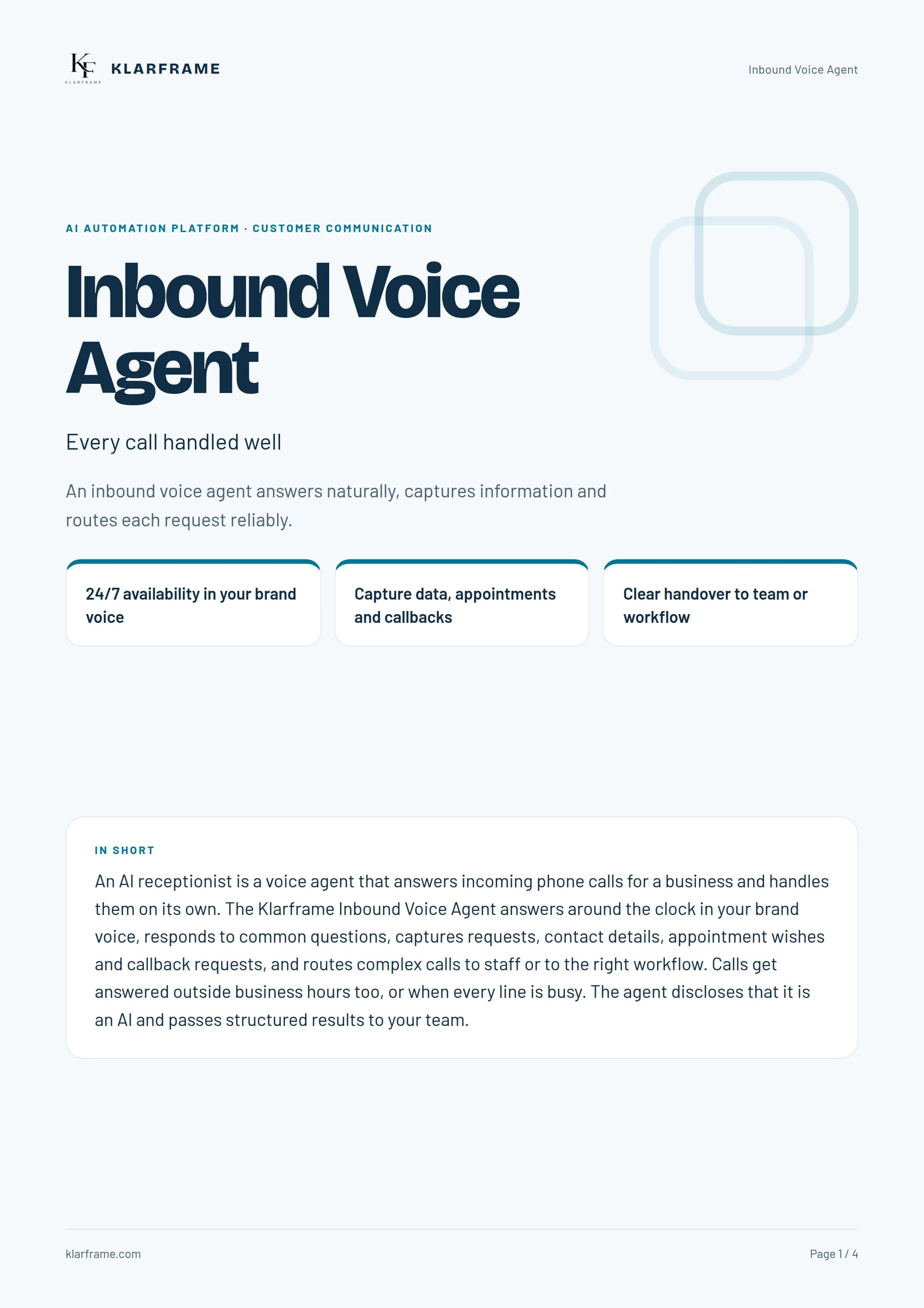 Inbound Voice Agent