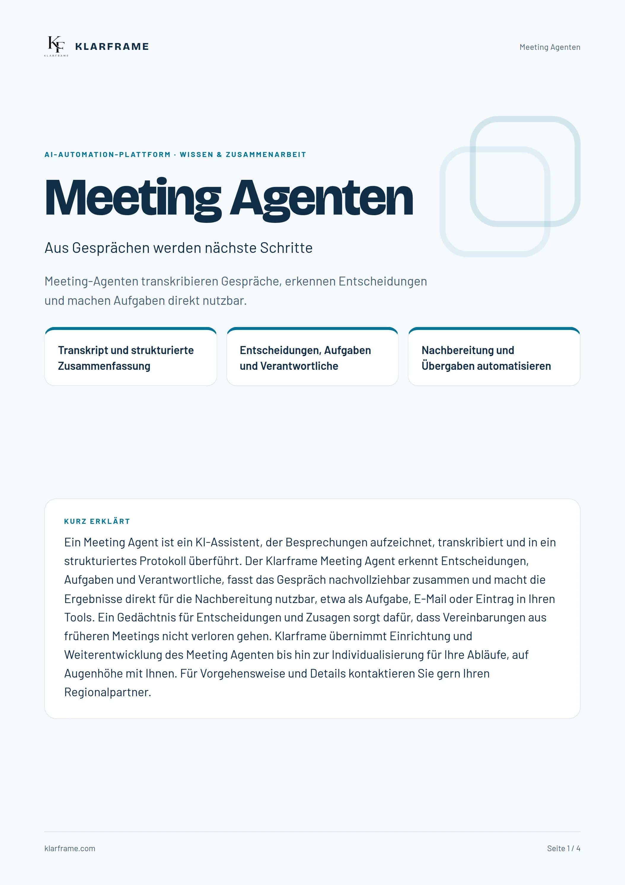 Meeting Agenten