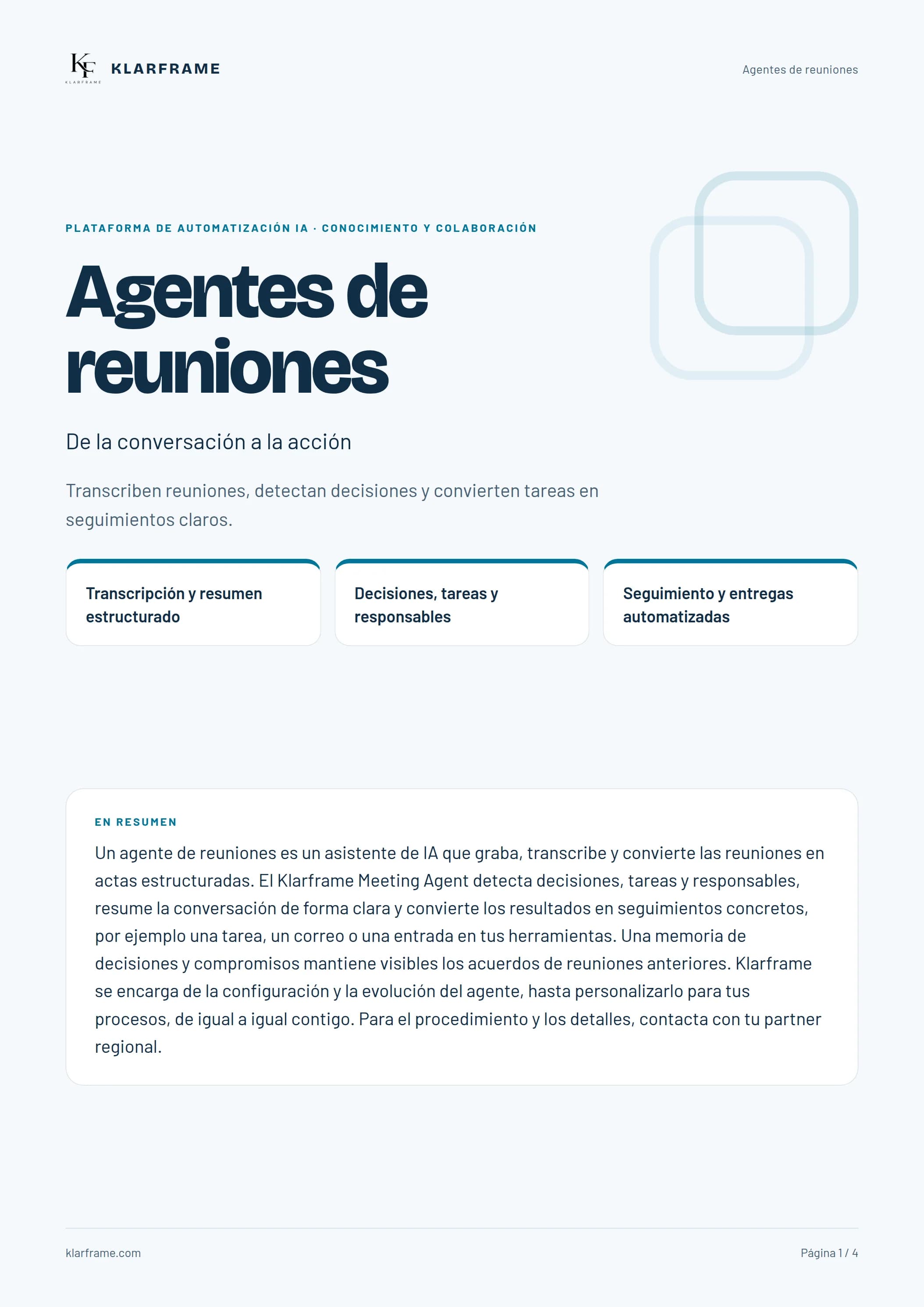 Agentes de reuniones