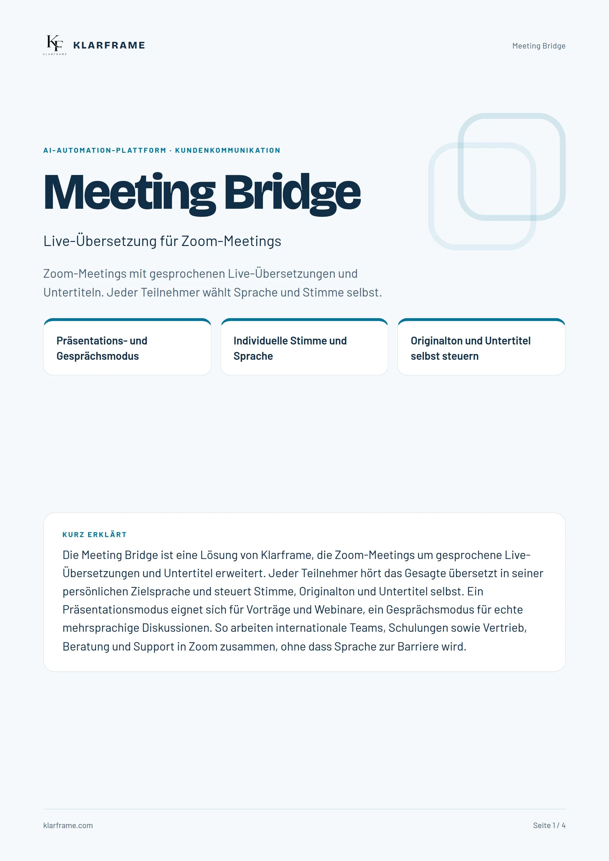 Meeting Bridge