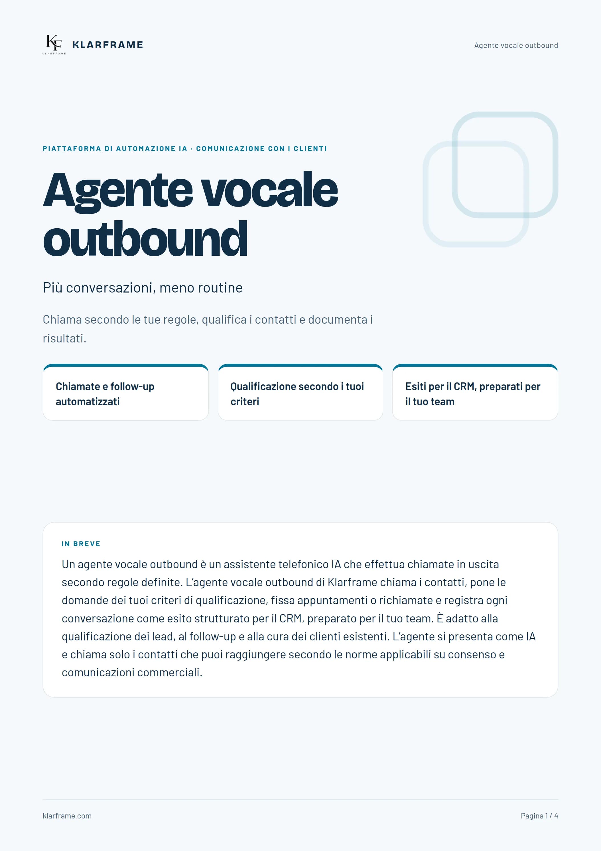 Agente vocale outbound