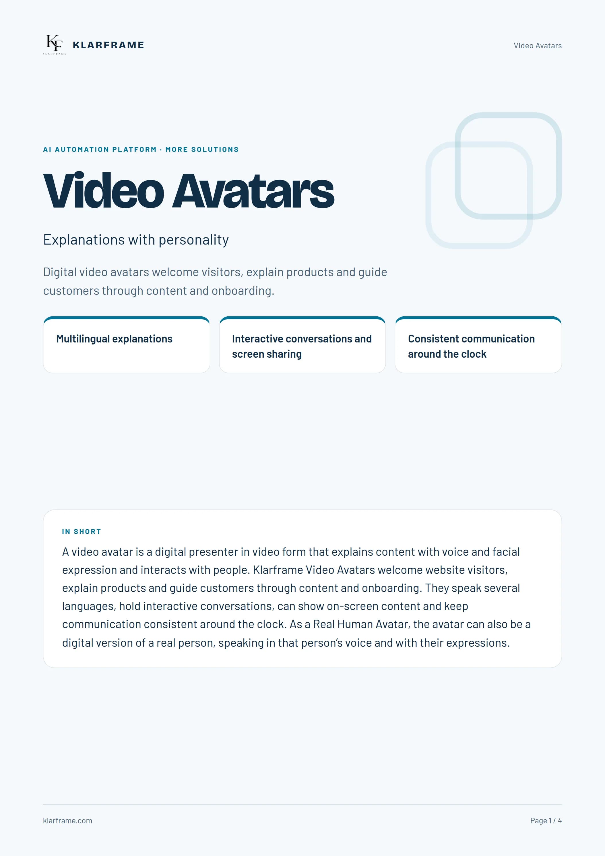 Video Avatars