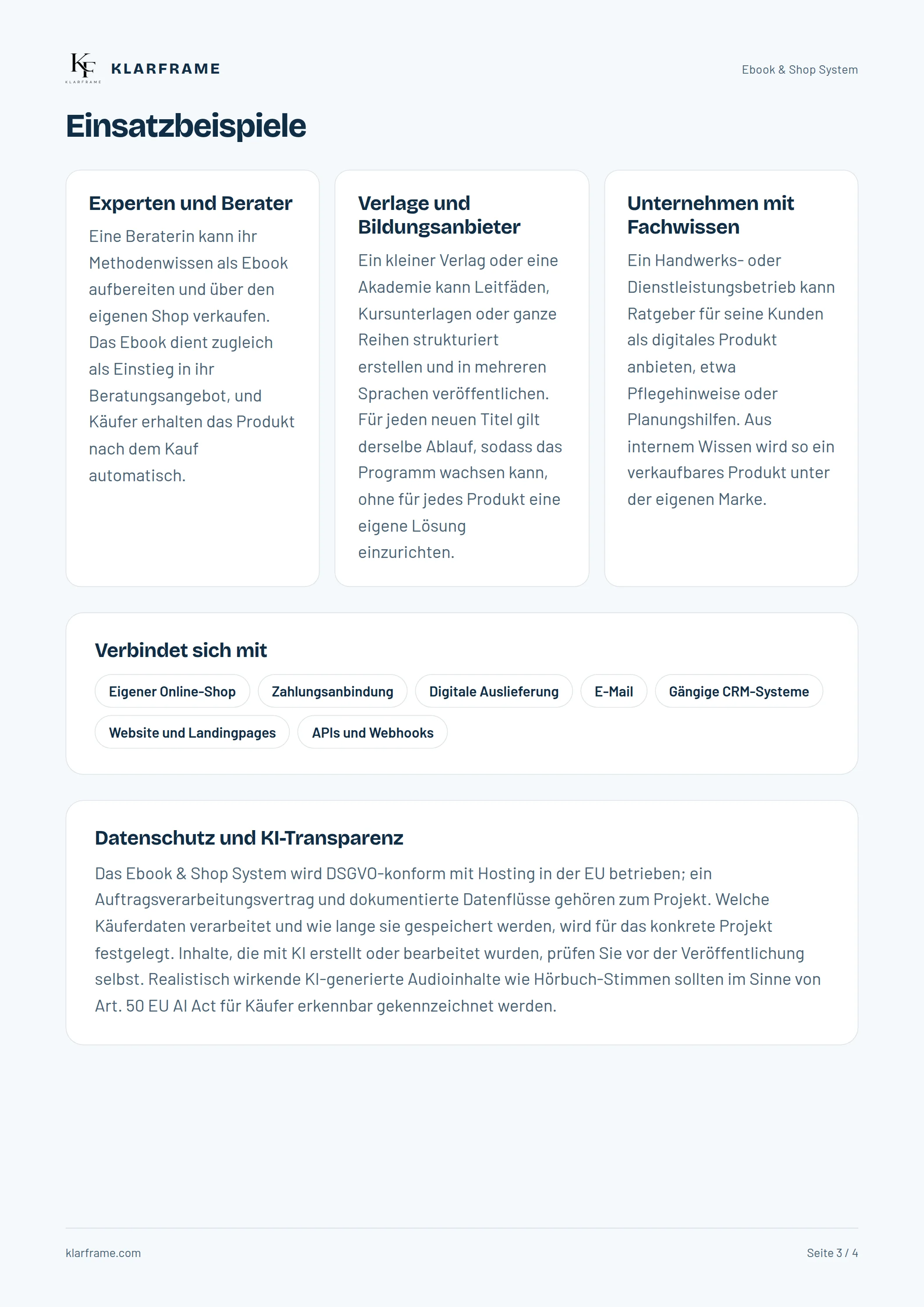 Ebook & Shop System — Seite 3