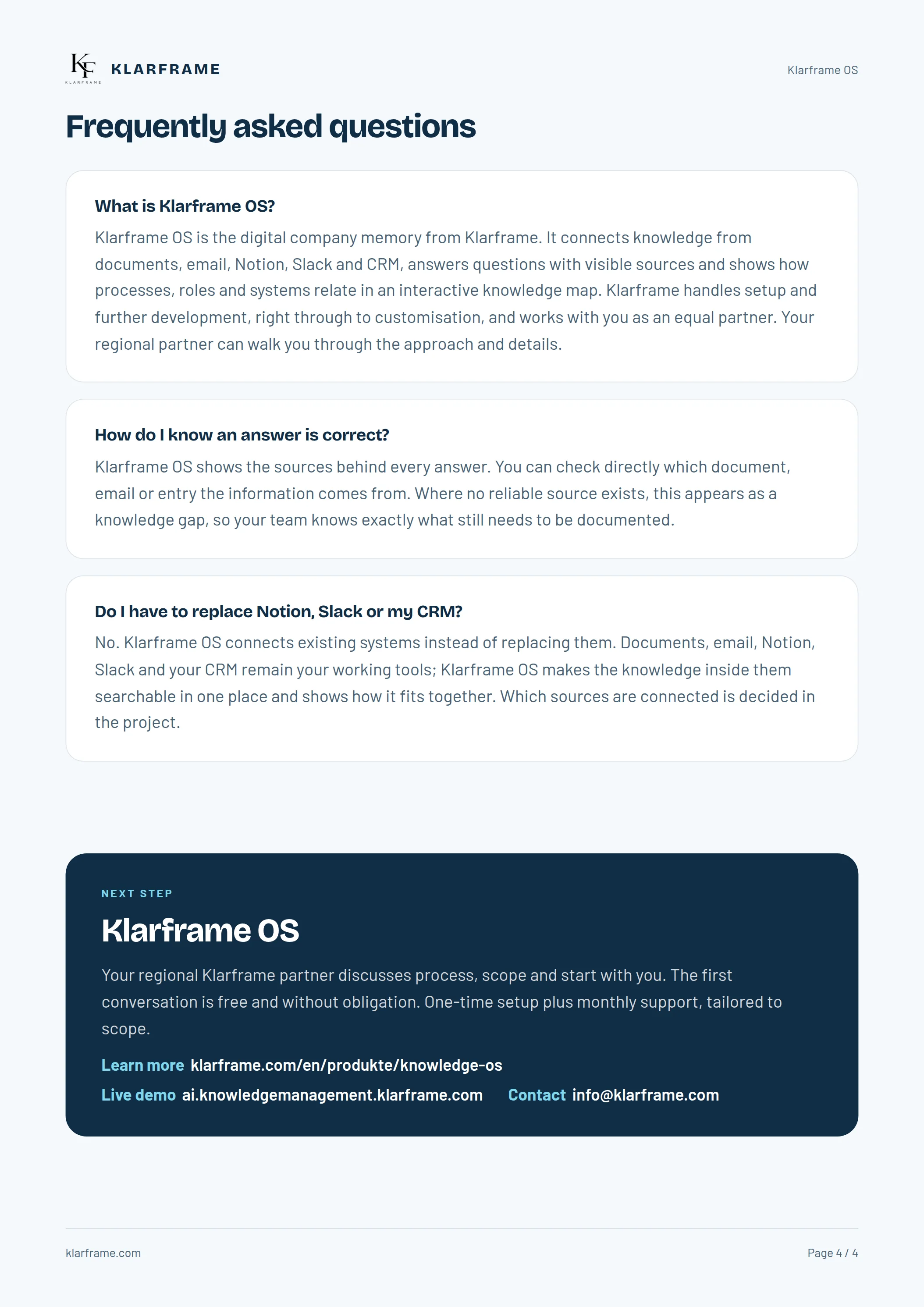 Klarframe OS — Page 4