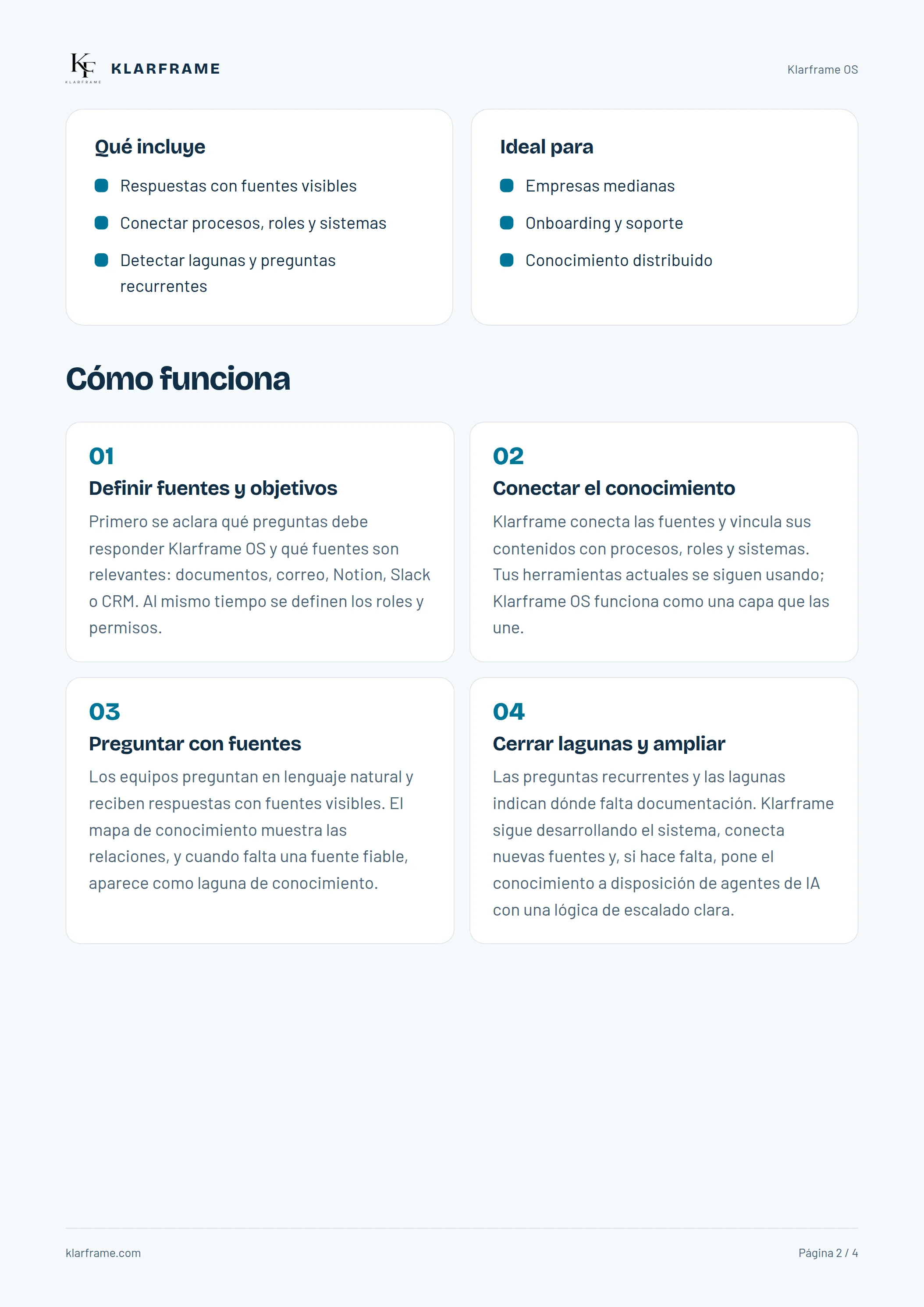 Klarframe OS — Página 2