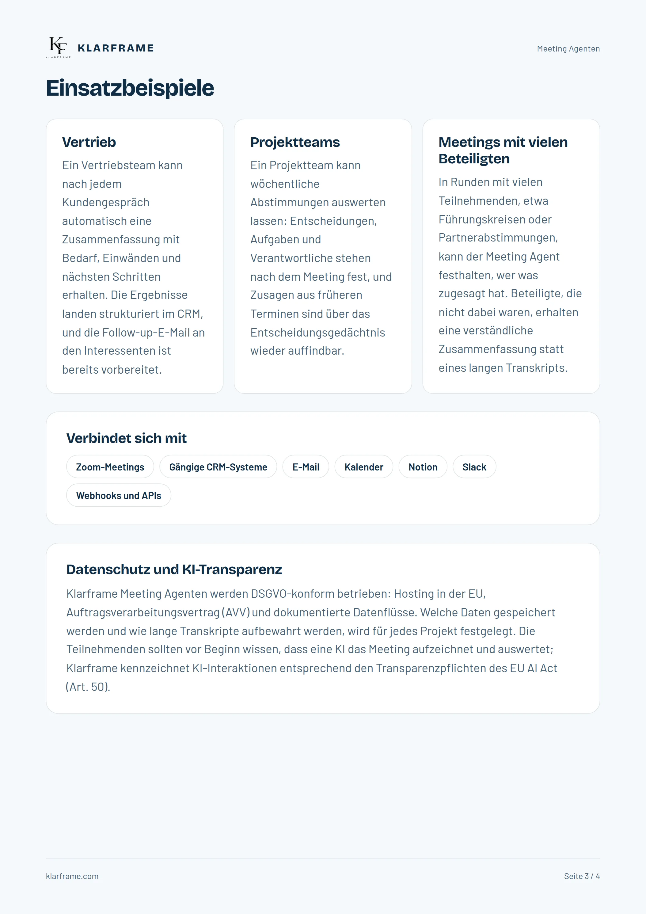 Meeting Agenten — Seite 3