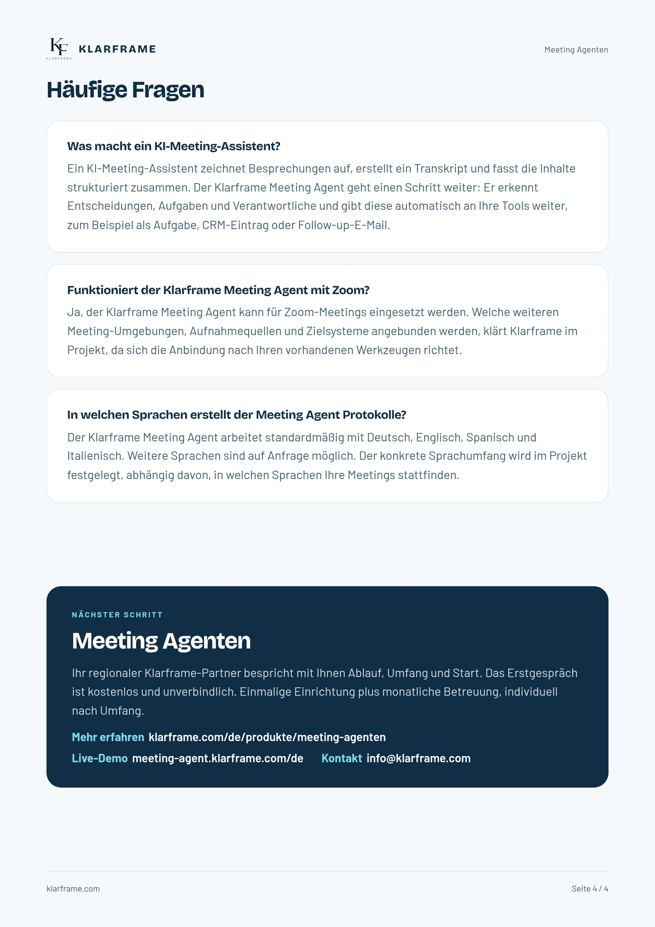 Meeting Agenten — Seite 4
