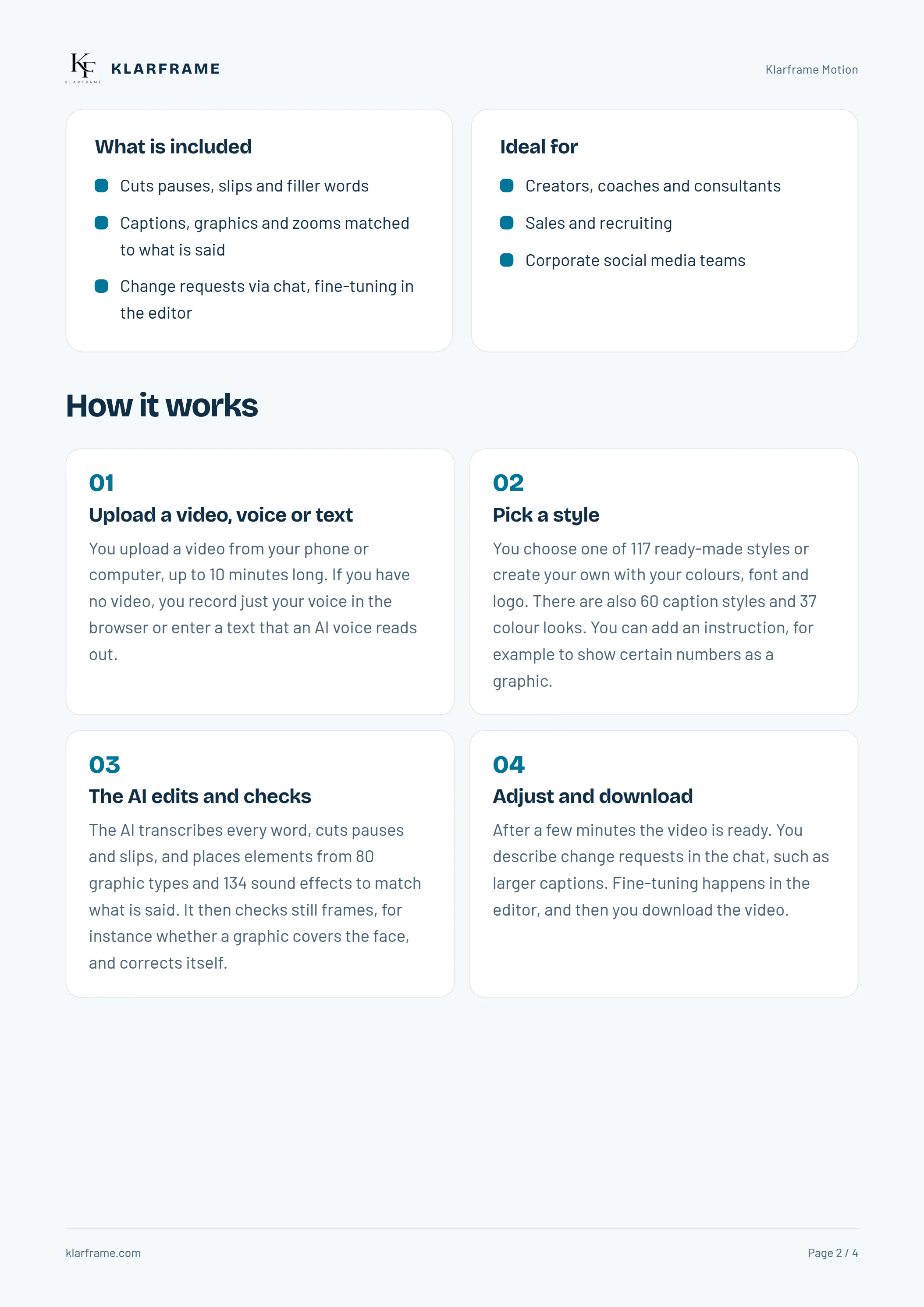 Klarframe Motion — Page 2